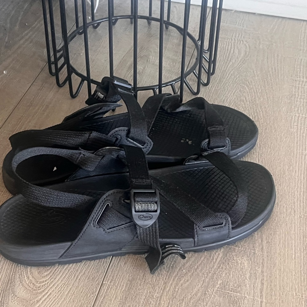 Chaco Women's Black Hiking Sandals with Webbing Straps